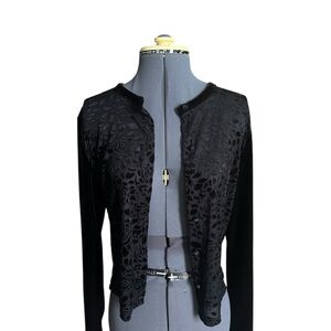 My Michelle Black Lace Women's Blazer